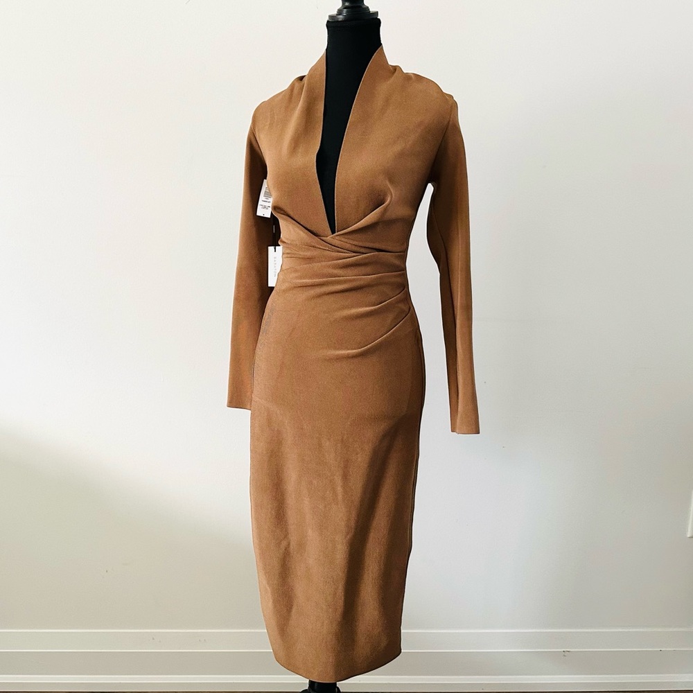 Worn once Aritzia BABATON Vandelay Bandage Dress *Tag: M, Fits like a 4*